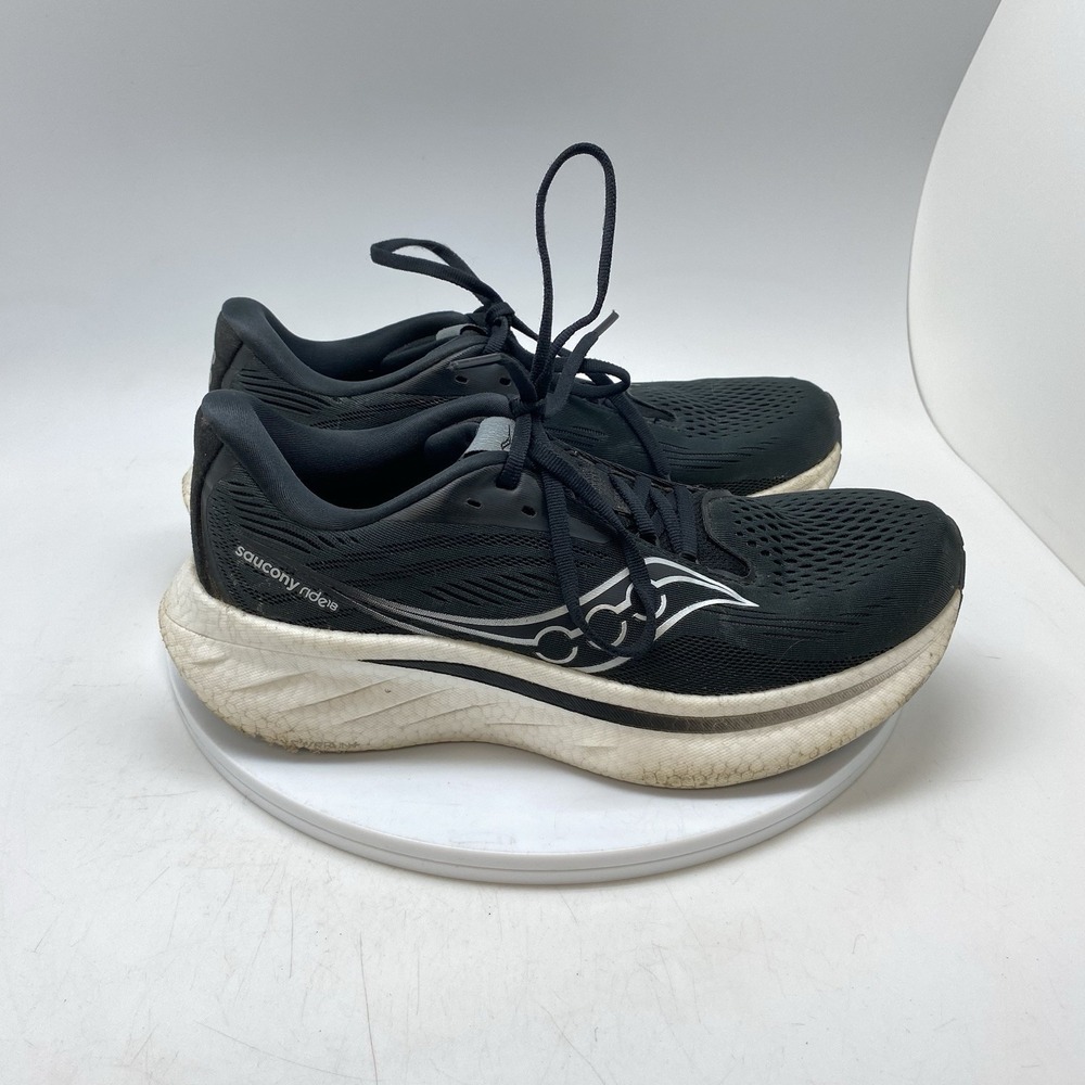 Saucony Sneakers Womens 8 Ride 18 S11000-100‎ Black Running Athletic Gym Shoes